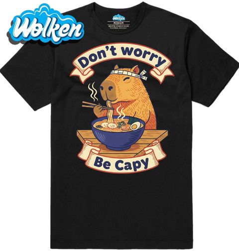 Obrázek produktu Pánské tričko Bojovník Kapybara s Ramenem Don’t Worry Be Capy