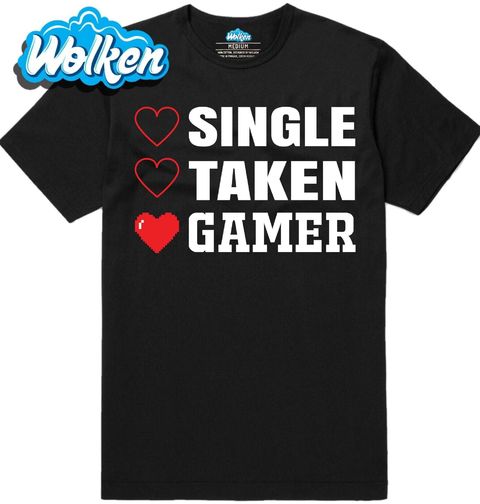 Obrázek produktu Pánské tričko Single? Taken? Gamer!