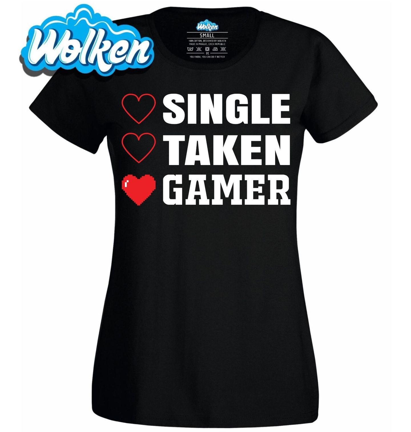 Dámské tričko Single_ Taken_ Gamer!.jpg