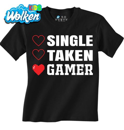 Obrázek produktu Dětské tričko Single? Taken? Gamer!