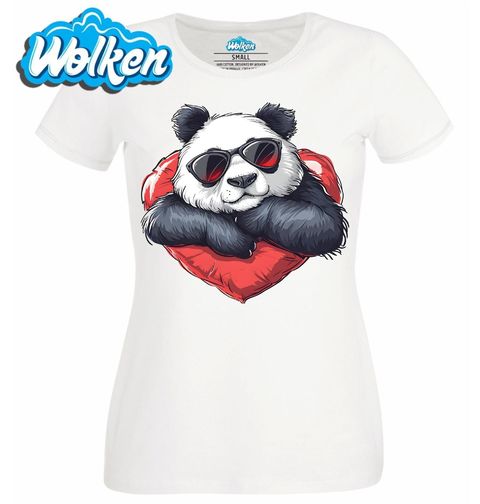 Obrázek produktu Dámské tričko Cool Panda se Srdcem