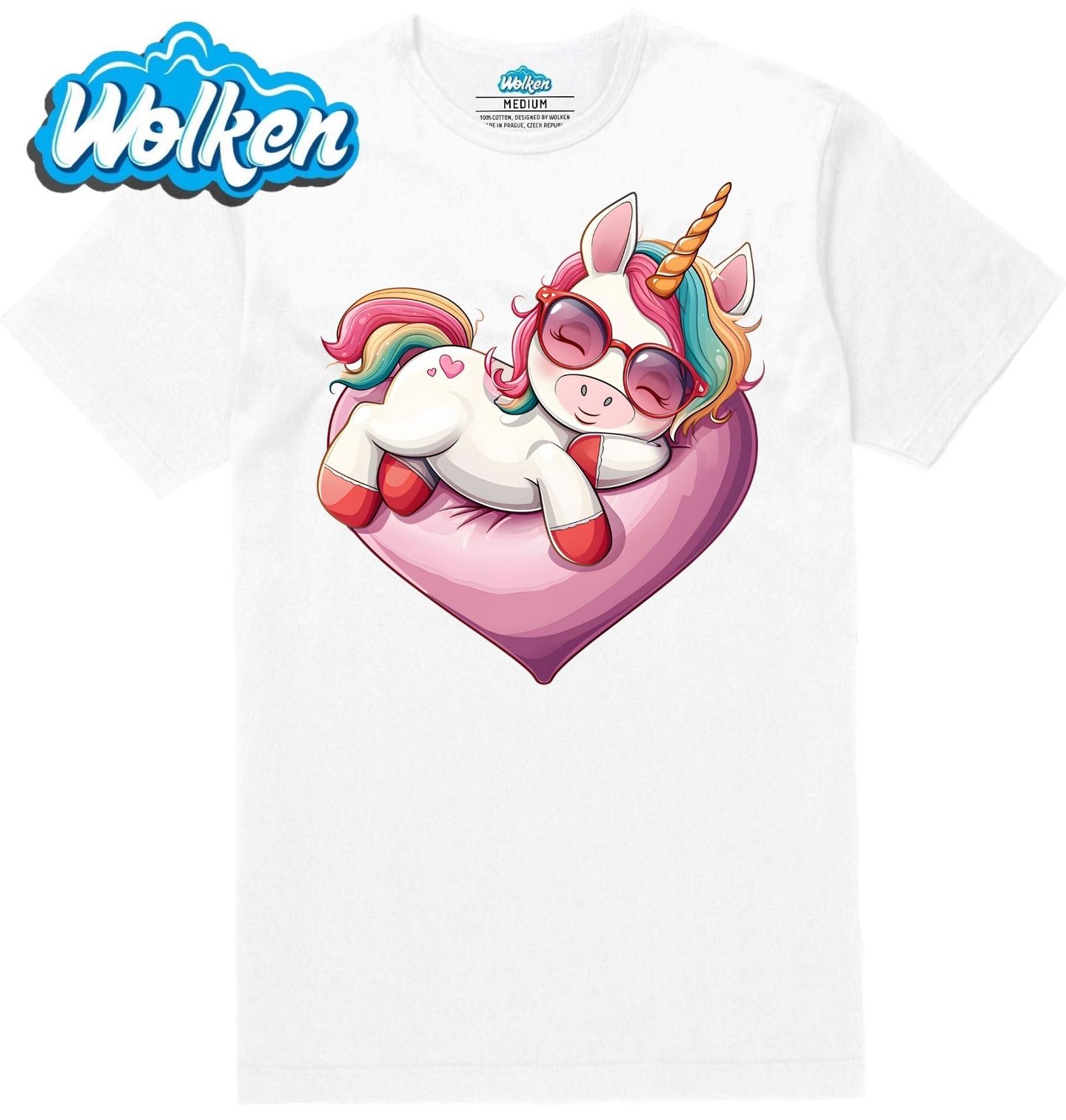 Pánské tričko Spící Jednorožec na Srdci.jpg