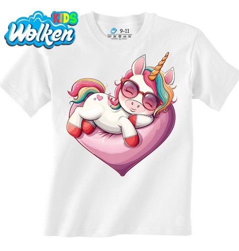 Obrázek produktu Dětské tričko Spící Jednorožec na Srdci