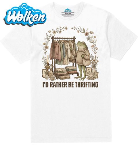 Obrázek produktu Pánské tričko Žába na Nákupech I’d rather be thrifting
