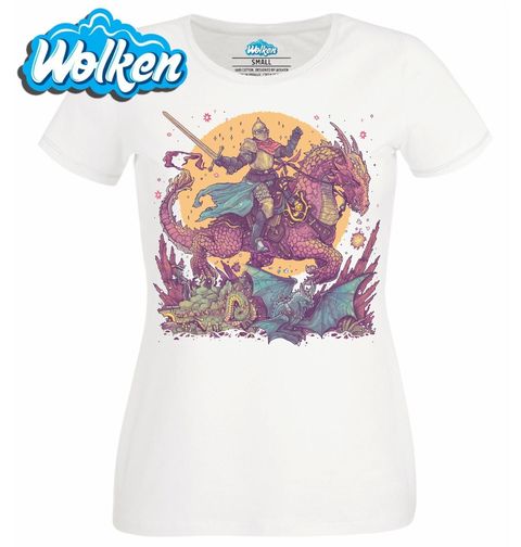 Obrázek produktu Dámské tričko Rytíř na Drakovi