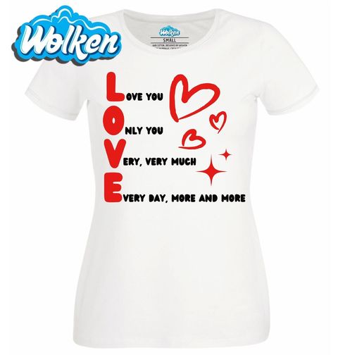Obrázek produktu Dámské tričko Miluji tě Love You Only You