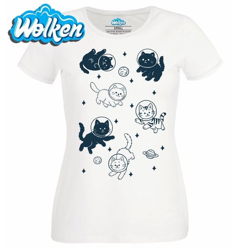 Obrázek produktu Dámské tričko Kočičí Astronauti mezi Hvězdami