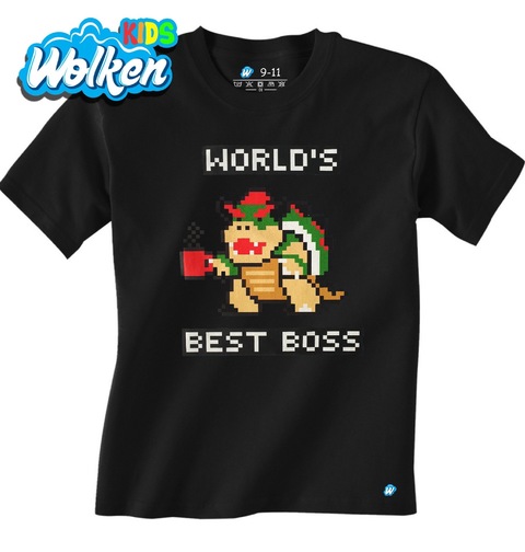 Obrázek produktu Dětské tričko Bowser World's Best Boss Nejlepší Záporák 