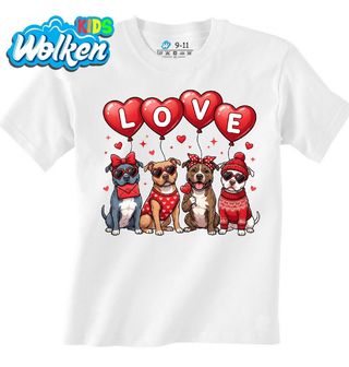 Dětské tričko Zamilovaní Američtí Stafordšírští Teriéři LOVE.jpg