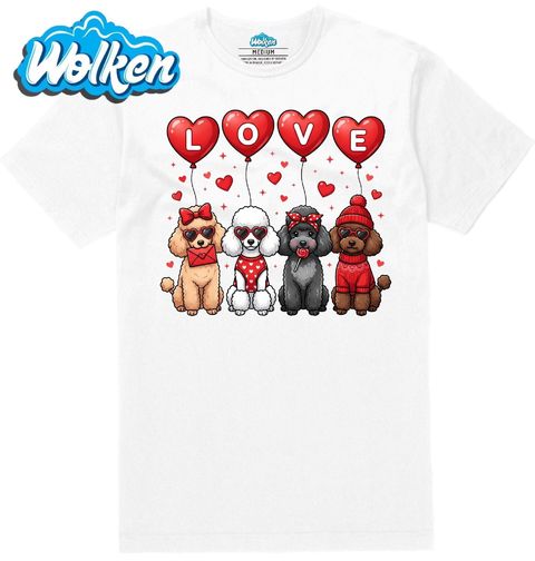 Obrázek produktu Pánské tričko Zamilovaní Pudlové LOVE