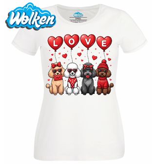 Dámské tričko Zamilovaní Pudlové LOVE.jpg