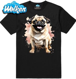 Pánské tričko Usměvavý Mops.jpg