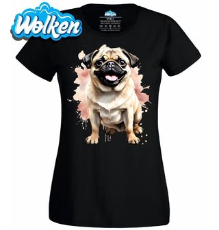 Dámské tričko Usměvavý Mops.jpg