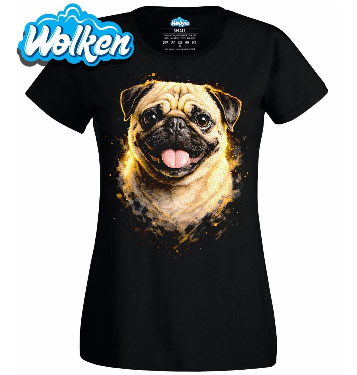 Dámské tričko Usměvavý Francouzský buldoček.jpg