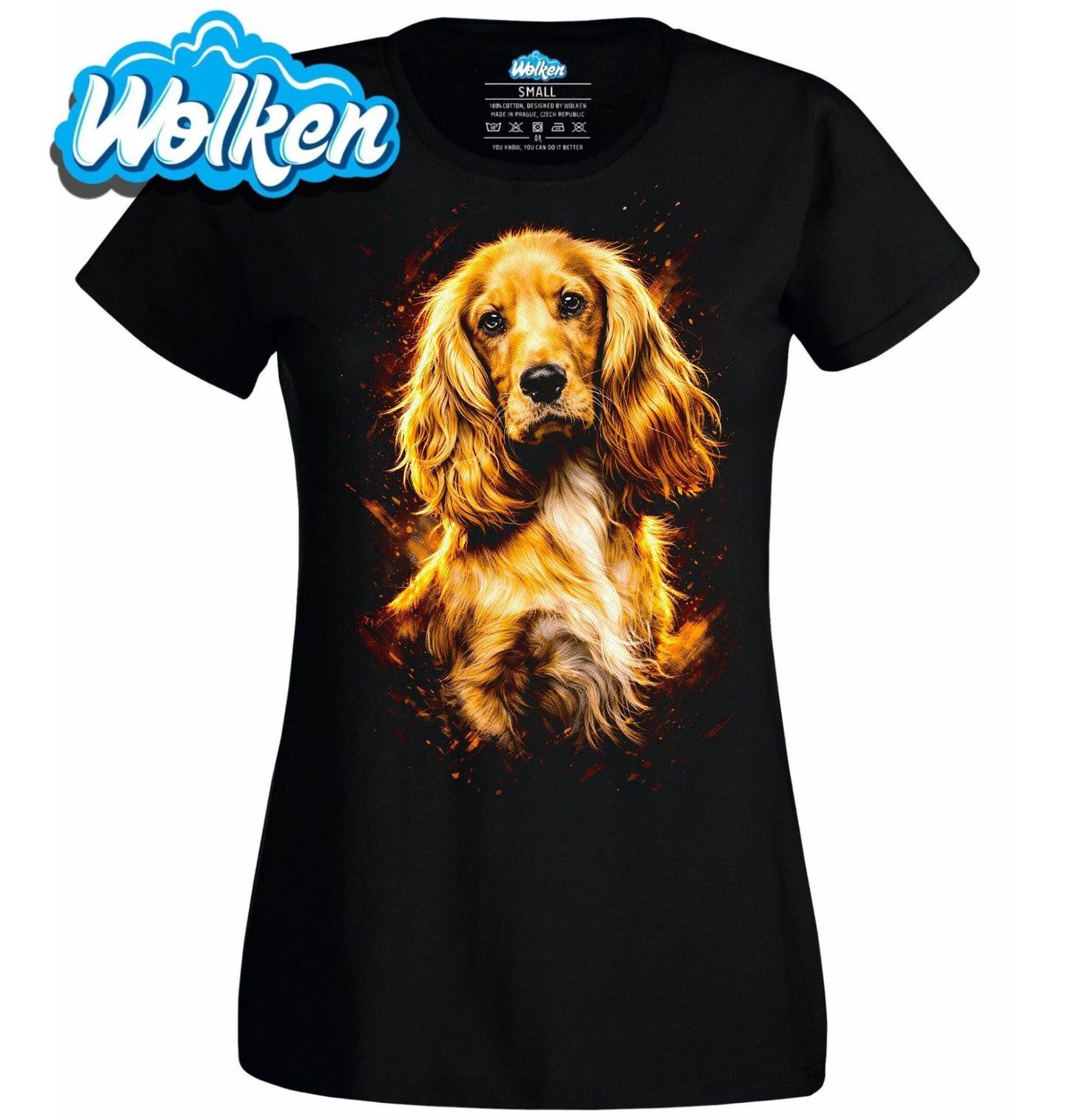 Dámské tričko Zlatý Kokršpaněl.jpg