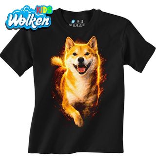 Dětské tričko Usměvavý Shiba-inu v Běhu.jpg