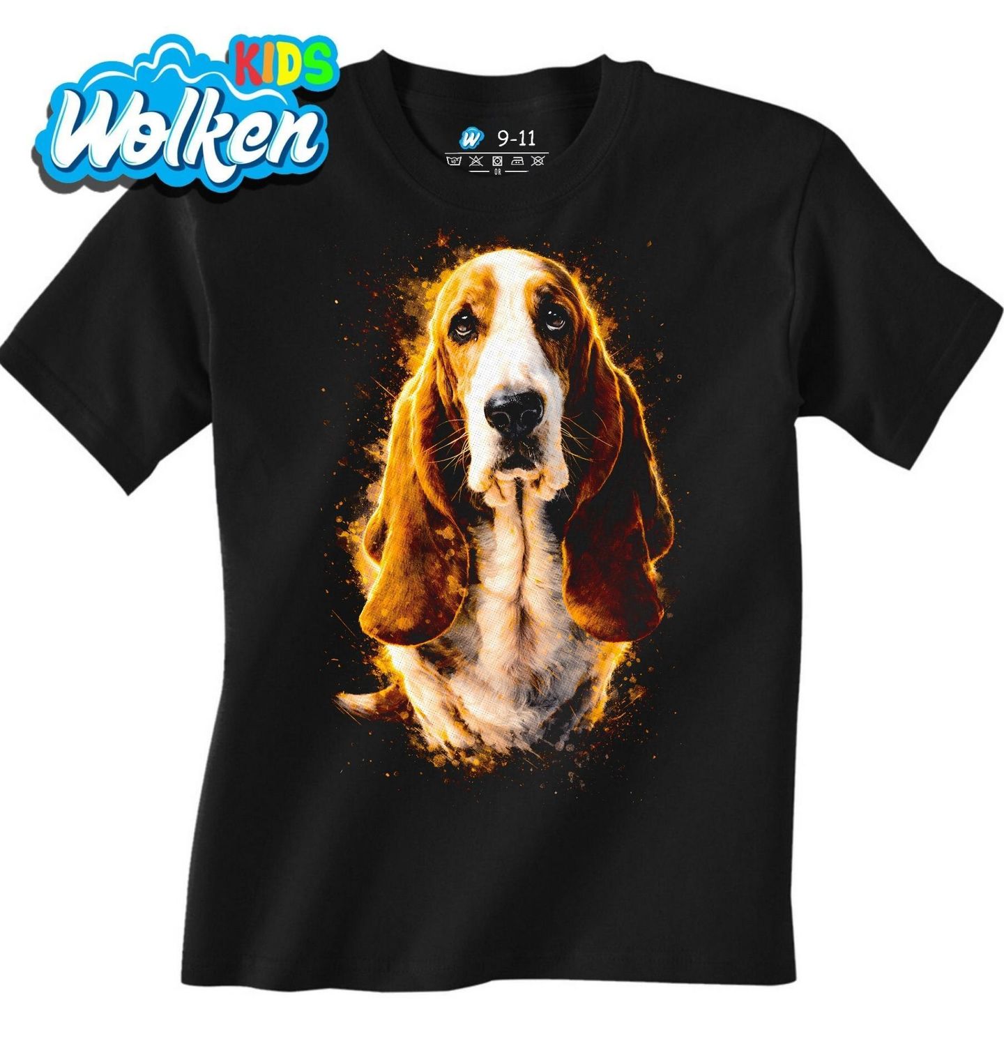 Dětské tričko Ušlechtilý Baset.jpg