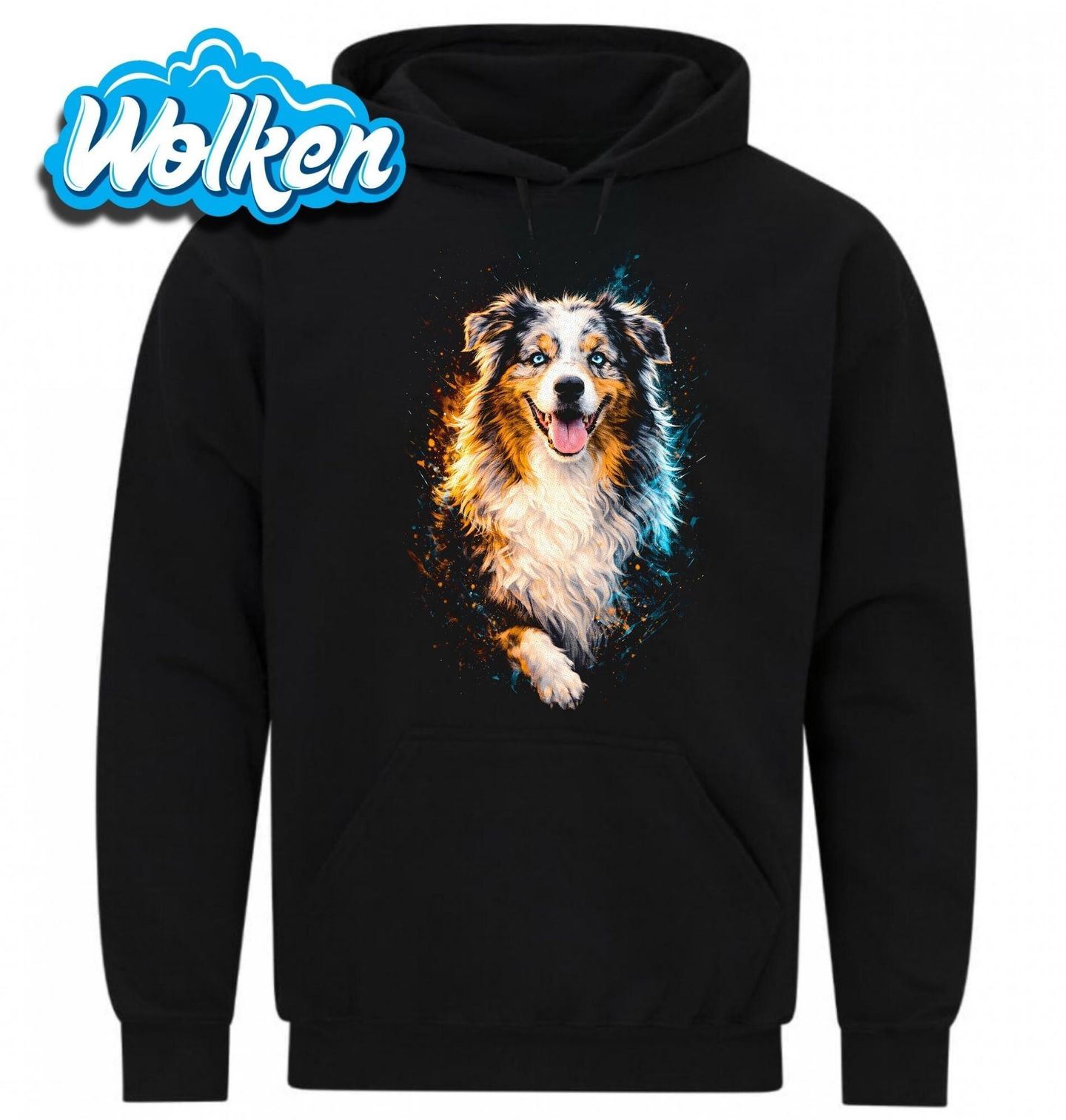 Mikina Usměvavý Australský ovčák Blue Merle.jpg