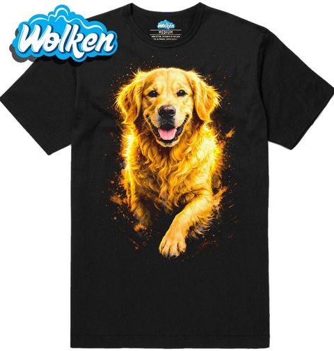 Obrázek produktu Pánské tričko Zářivý Zlatý retrívr