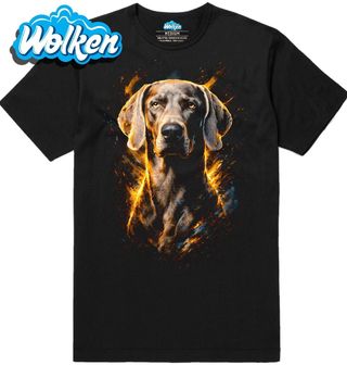 Pánské tričko Hnědý Výmarský ohař.jpg