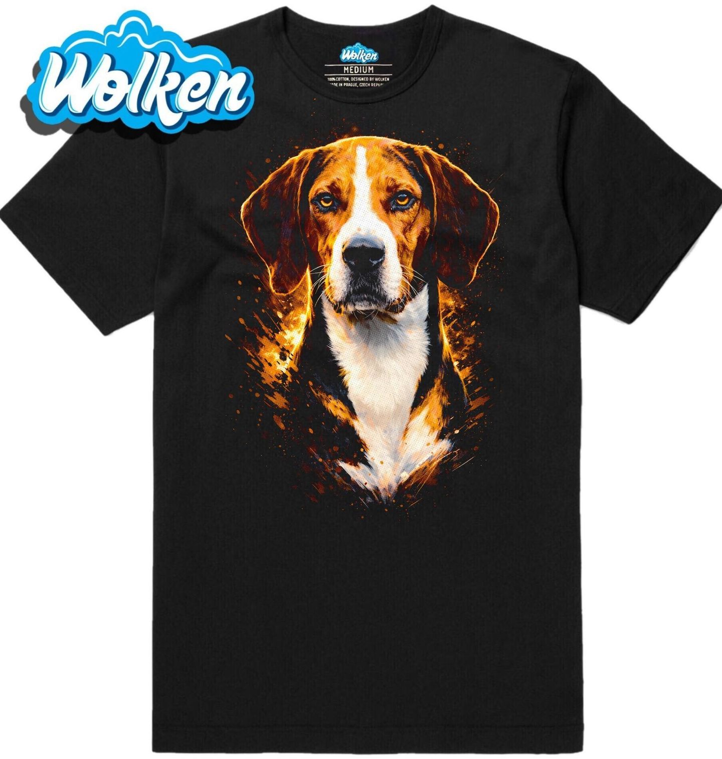 Pánské tričko Anglický foxhound.jpg