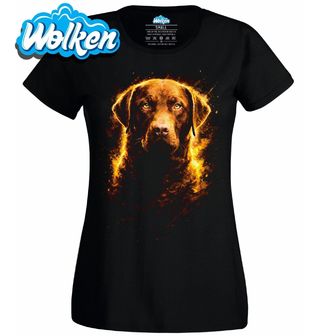Dámské tričko Hnědý Labradorský retrívr.jpg