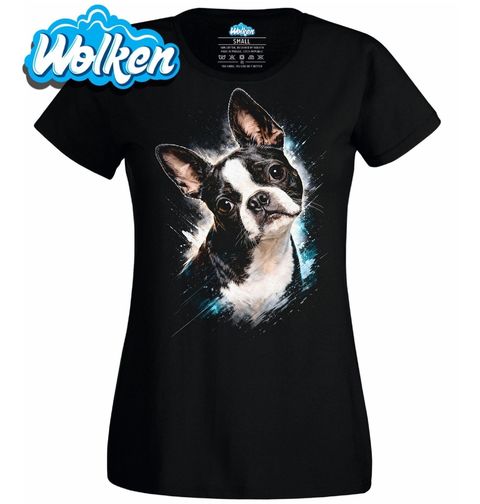 Obrázek produktu Dámské tričko Udivený Bostonský teriér