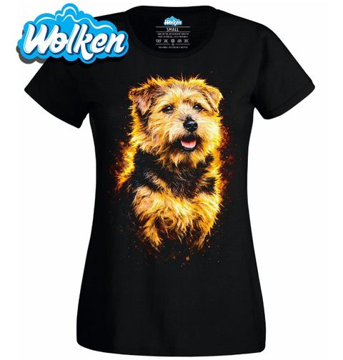 Obrázek produktu Dámské tričko Zářivý Norfolský teriér