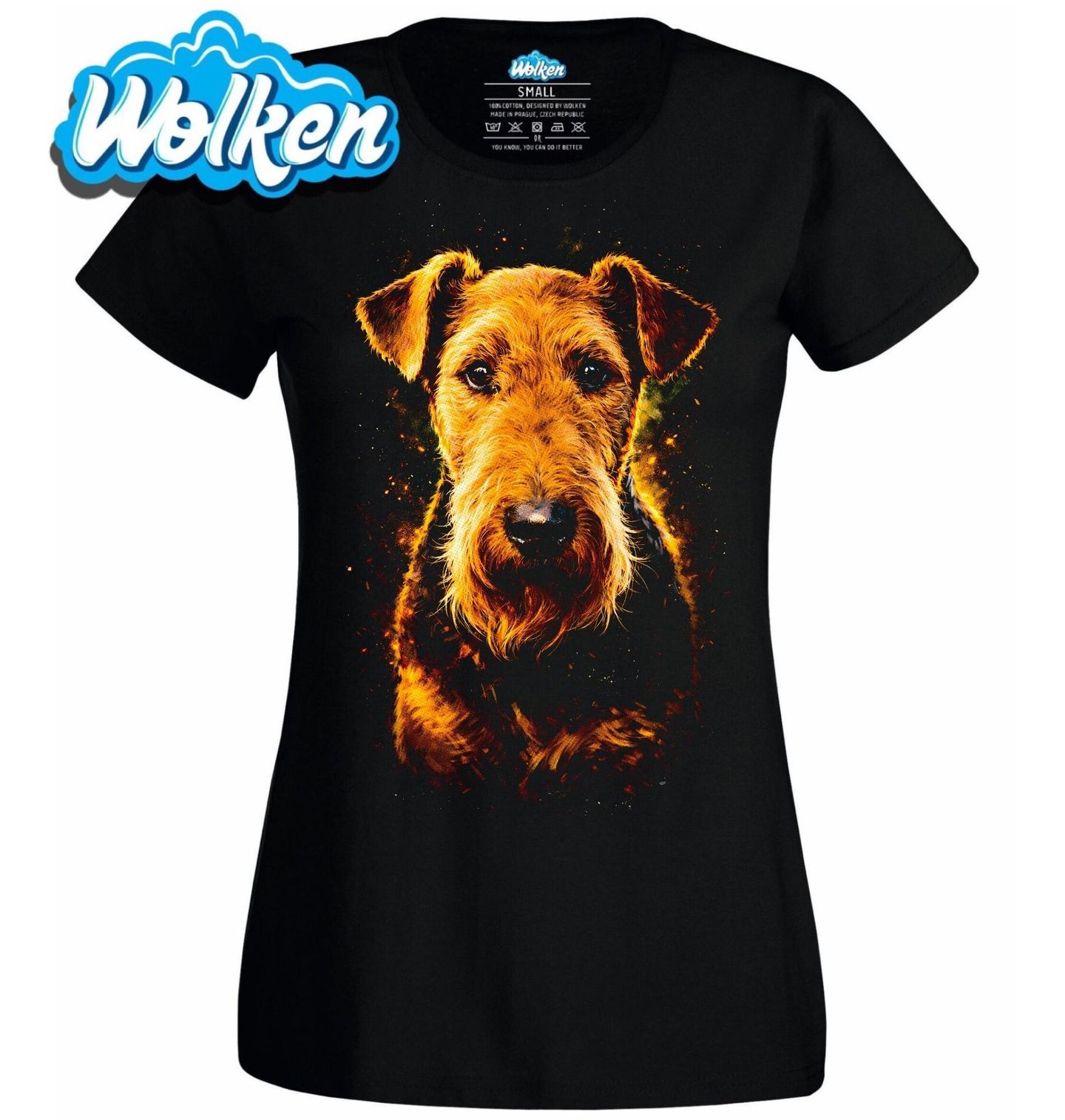 Dámské tričko Erdelteriér Airedale teriér.jpg