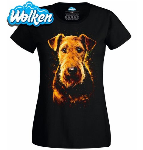 Obrázek produktu Dámské tričko Erdelteriér Airedale teriér