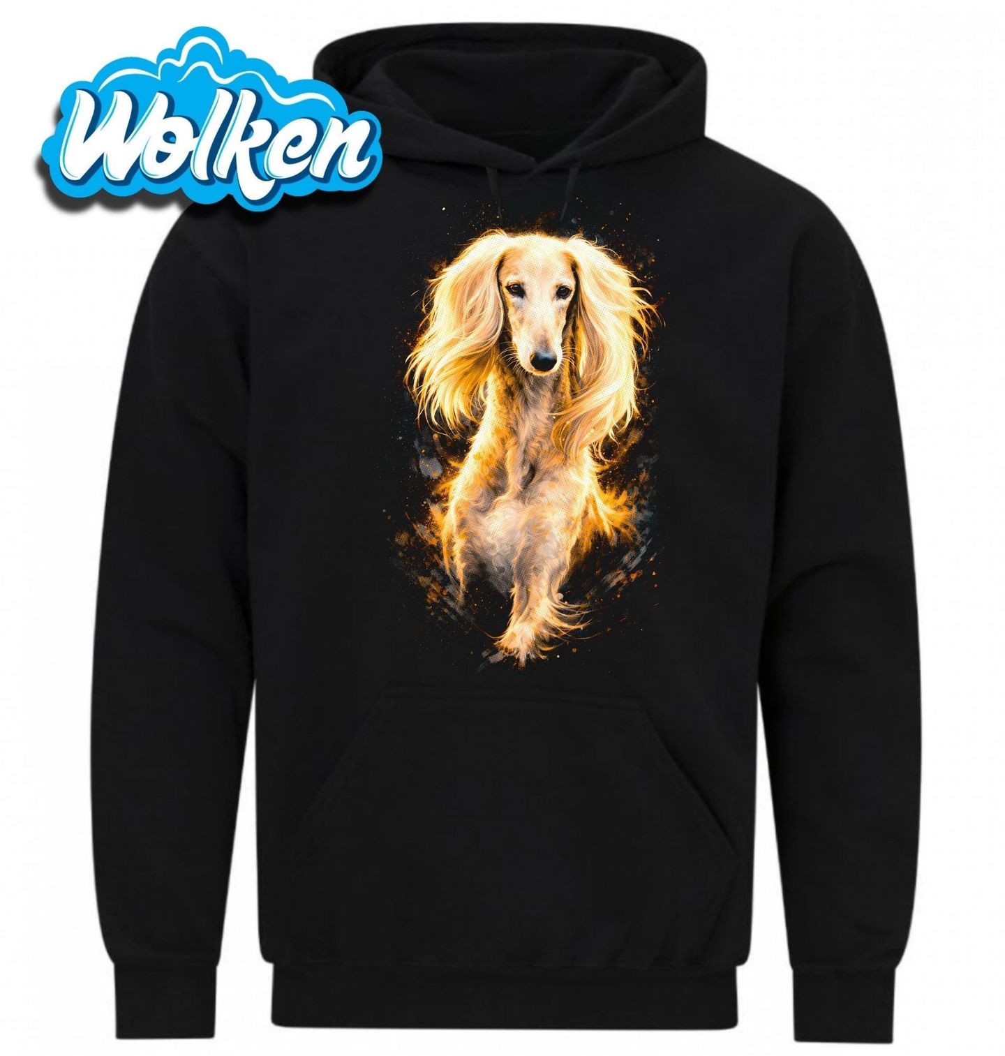 Mikina Perský chrt Saluki Bílý.jpg