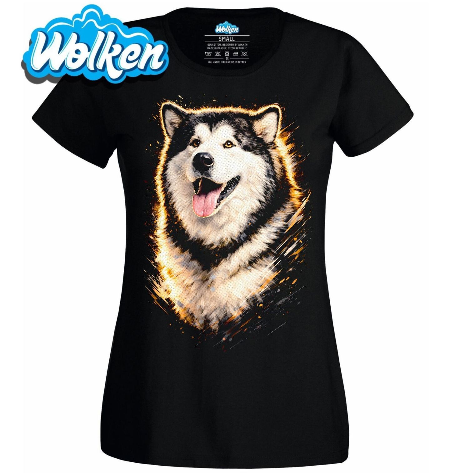 Dámské tričko Aljašský malamut Alaskan Malamute.jpg