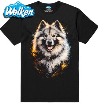 Pánské tričko Vlčí špic Keeshond.jpg
