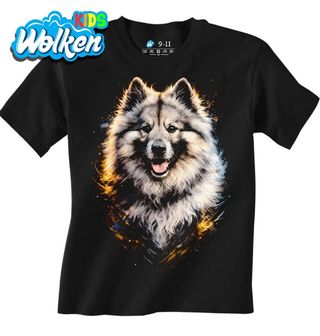 Dětské tričko Vlčí špic Keeshond.jpg