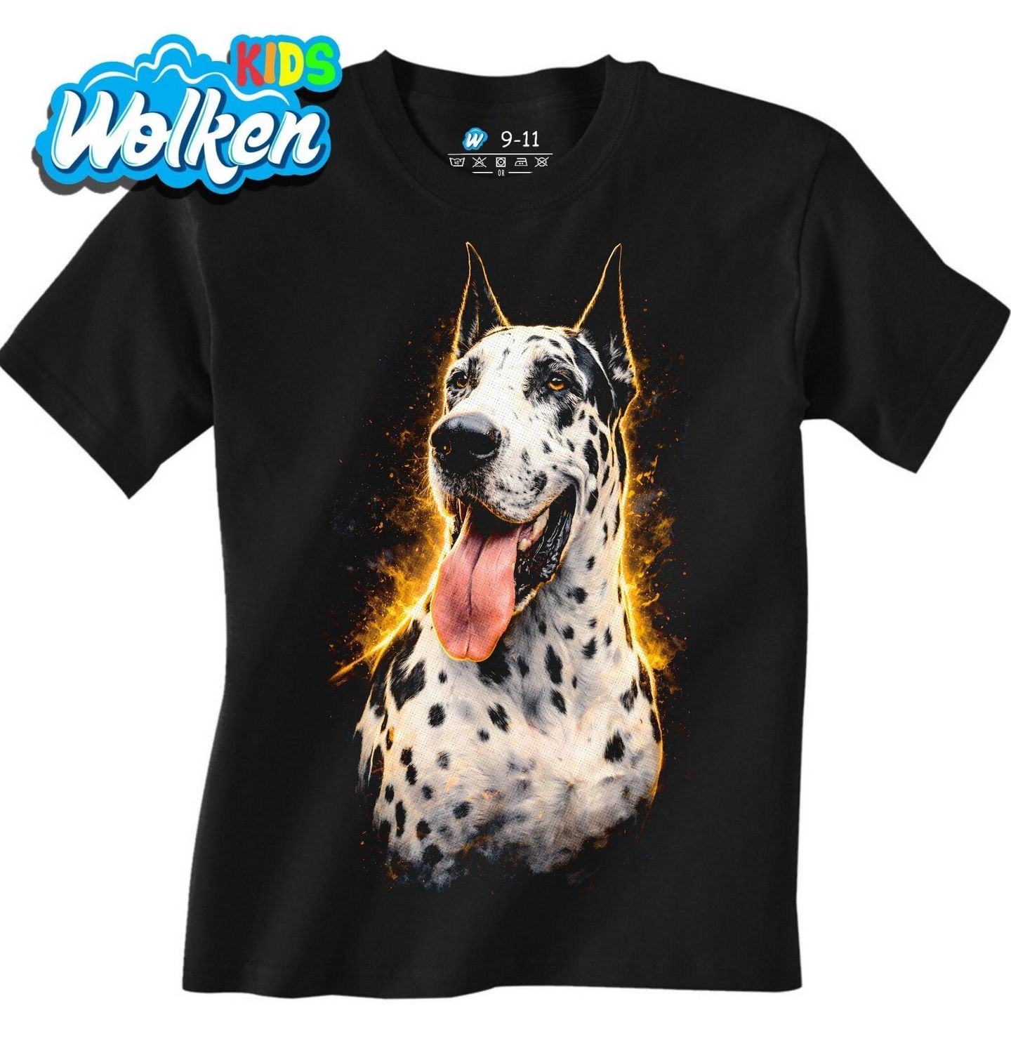 Dětské tričko Harlekýnská Německá doga.jpg