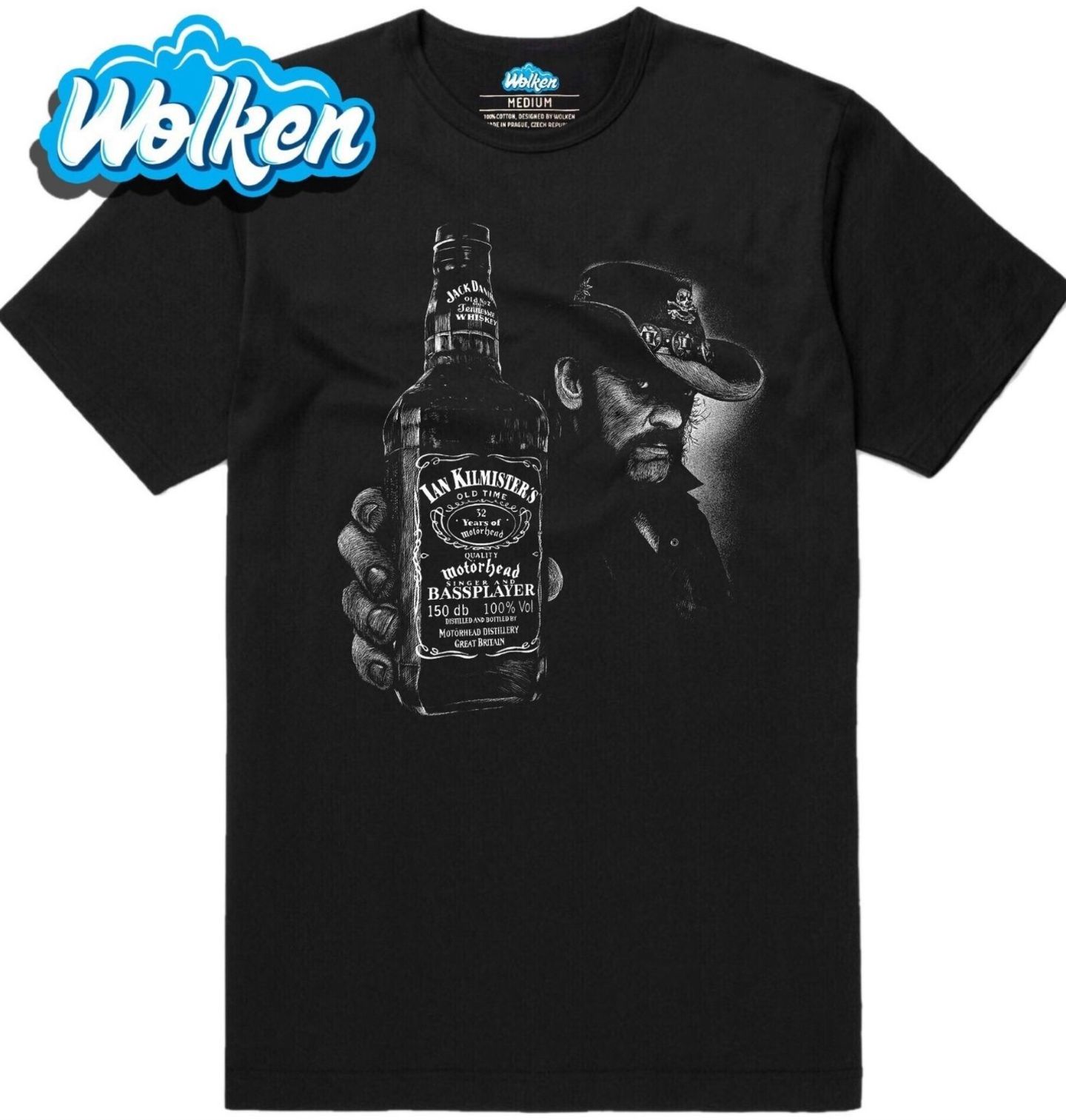 Pánské tričko Ian Kilmister Lemmy Whiskey (Skladem S-5XL).jpg