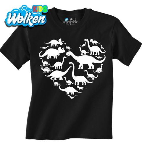 Obrázek produktu Dětské tričko Dino Srdce Láska k Dinosaurům