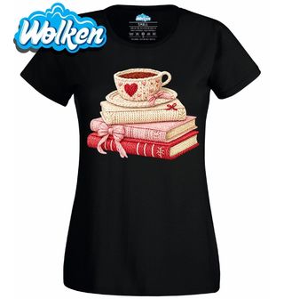 Dámské tričko Háčkované Knihy s Šálkem Kávy.jpg
