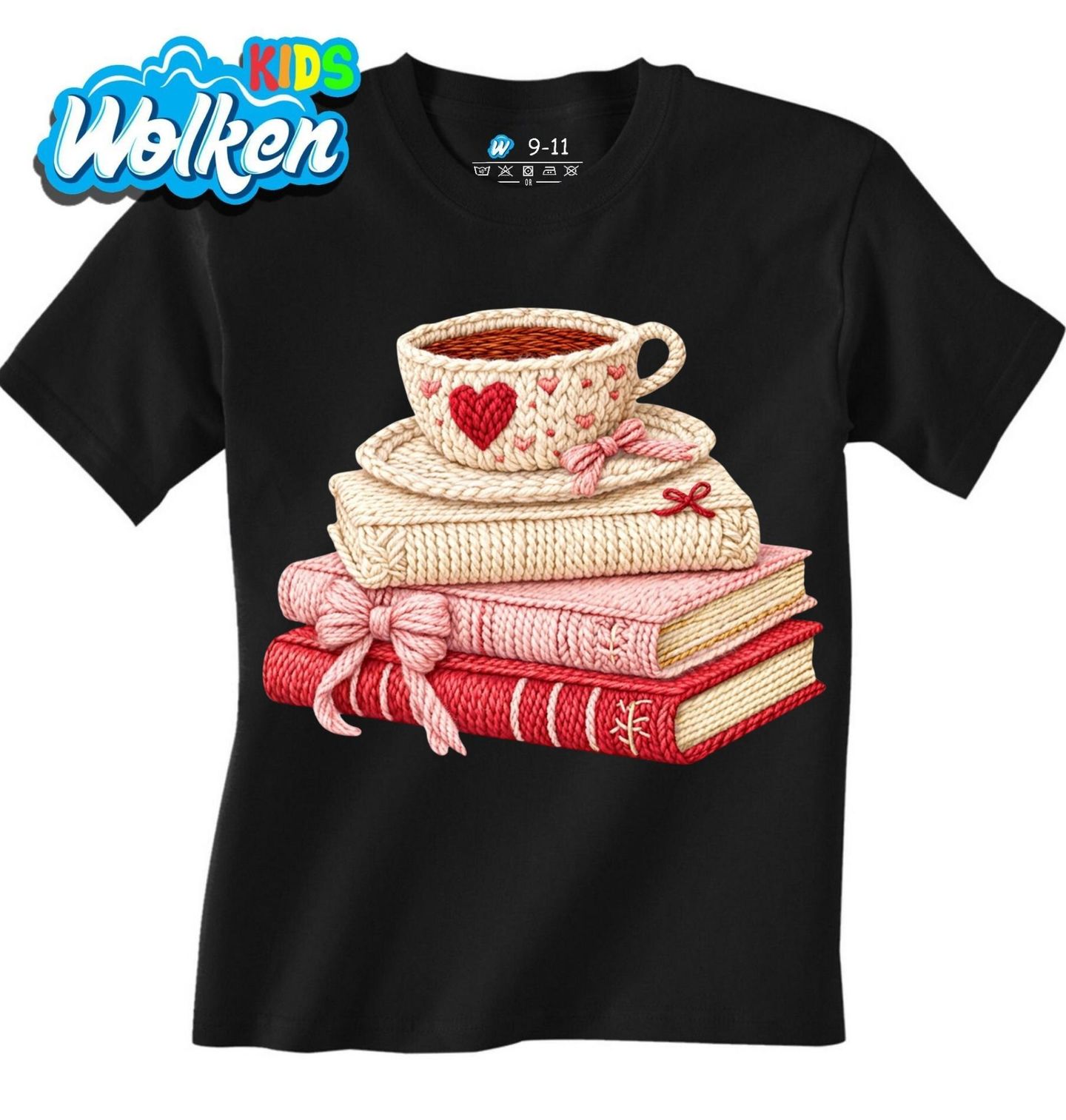 Dětské tričko Háčkované Knihy s Šálkem Kávy.jpg
