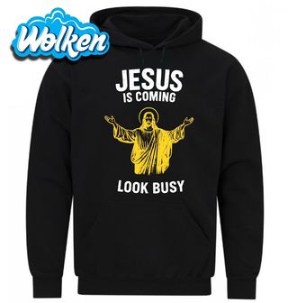 Mikina Ježís Přichází Jesus Is Coming.jpg