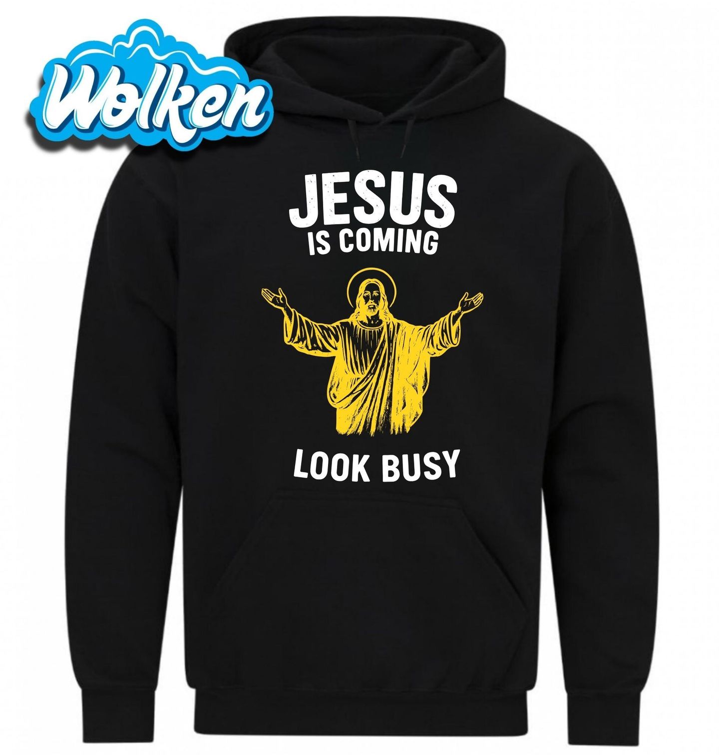 Mikina Ježís Přichází Jesus Is Coming.jpg