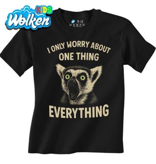 Dětské tričko Překvapený Lemur I Only Worry about One Thing.jpg