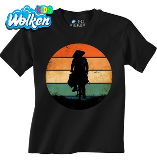 Dětské tričko Retro Silueta Asijského Cyklisty.jpg