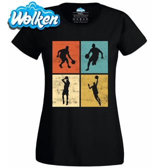 Dámské tričko Retro Basketbal v Pohybu.jpg