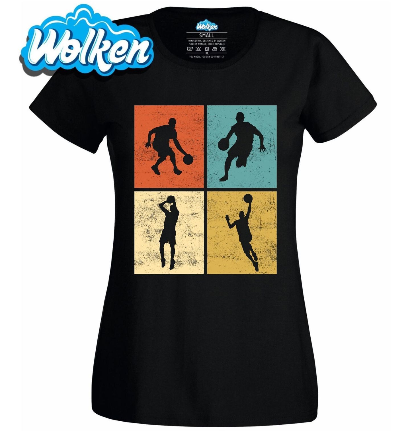 Dámské tričko Retro Basketbal v Pohybu.jpg