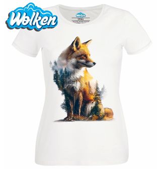 Dámské tričko Sedící Liška v Krajině.jpg