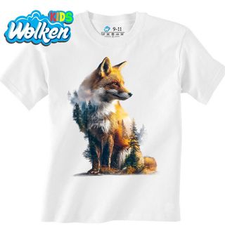 Dětské tričko Sedící Liška v Krajině.jpg