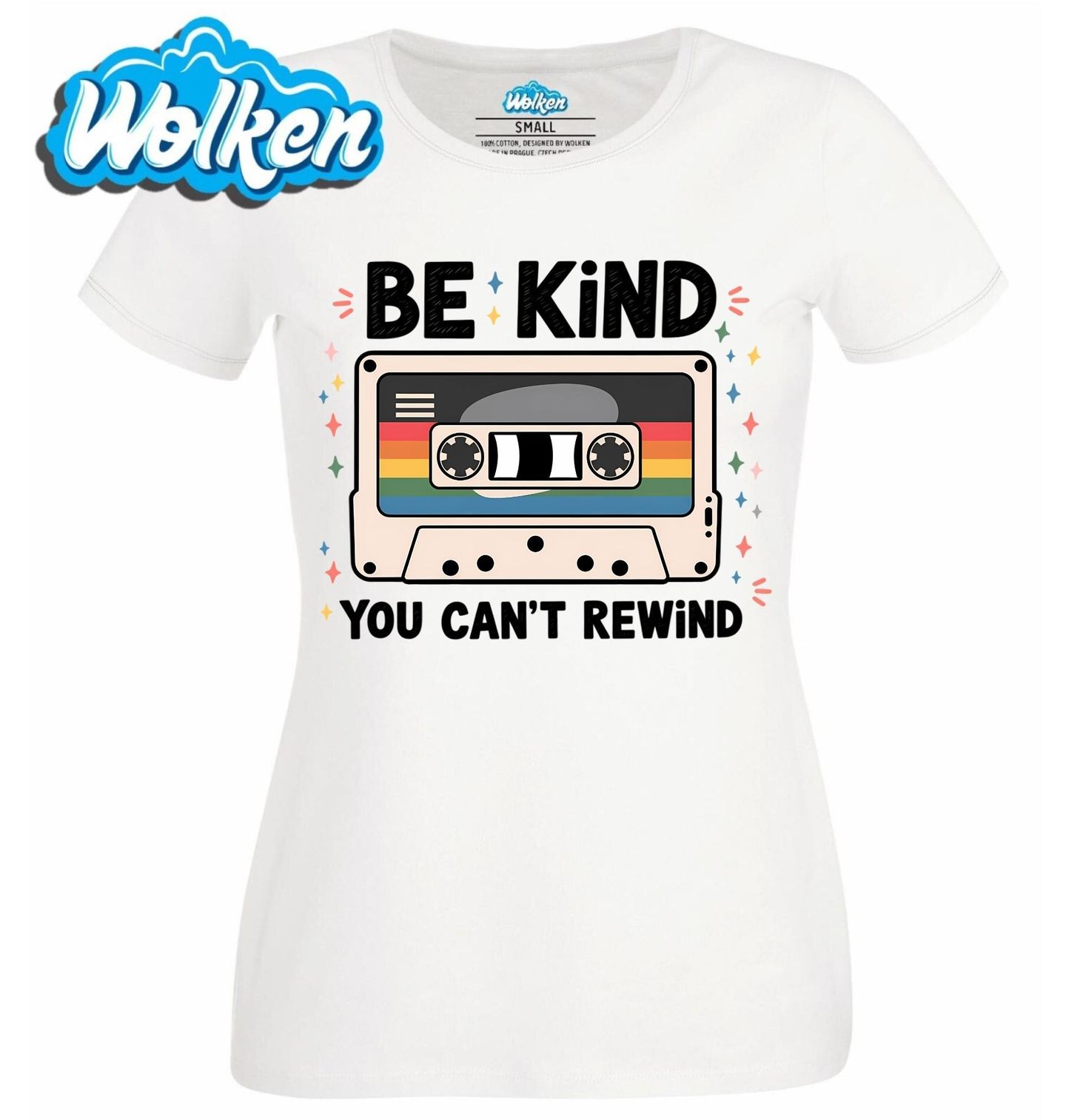 Dámské tričko Barevná Kazeta Be Kind.jpg