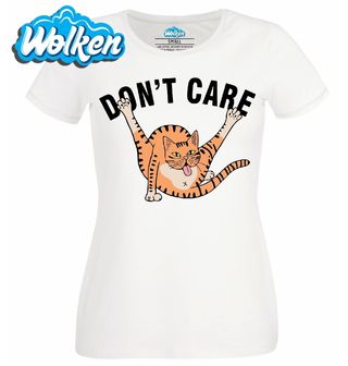 Dámské tričko Bezstarostná Kočka Don't Care.jpg