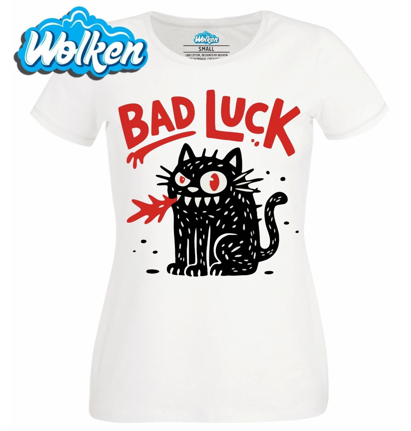 Dámské tričko Černá kočka Bad Luck.jpg